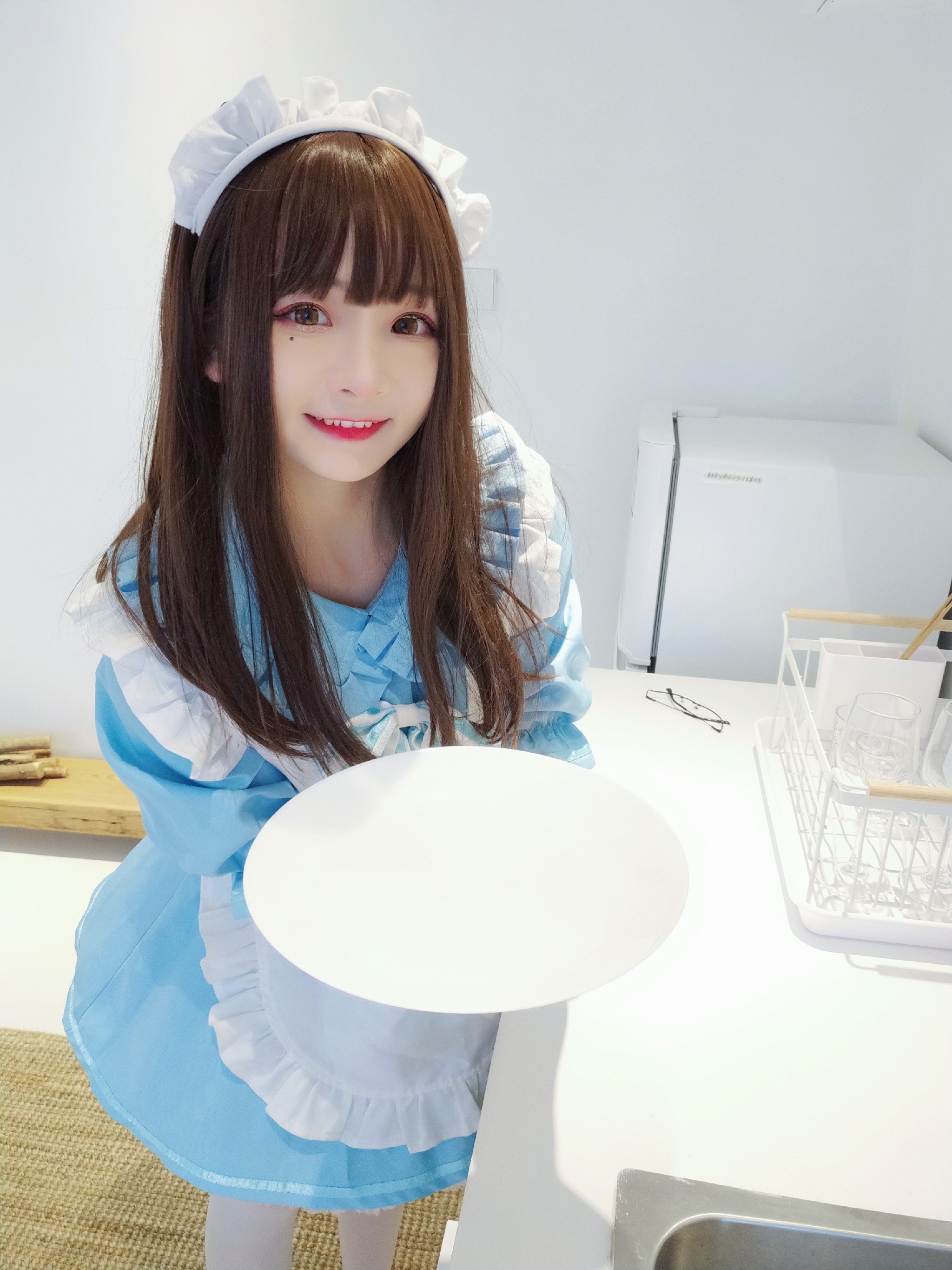图片[1]-古川 – NO.037 蓝白女仆 [19P]-XikXak